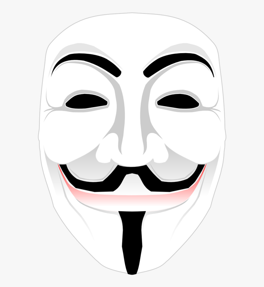 Guy Fawkes Mask Transparent Png Clipart Free Download - Anonymous Png, Transparent Clipart