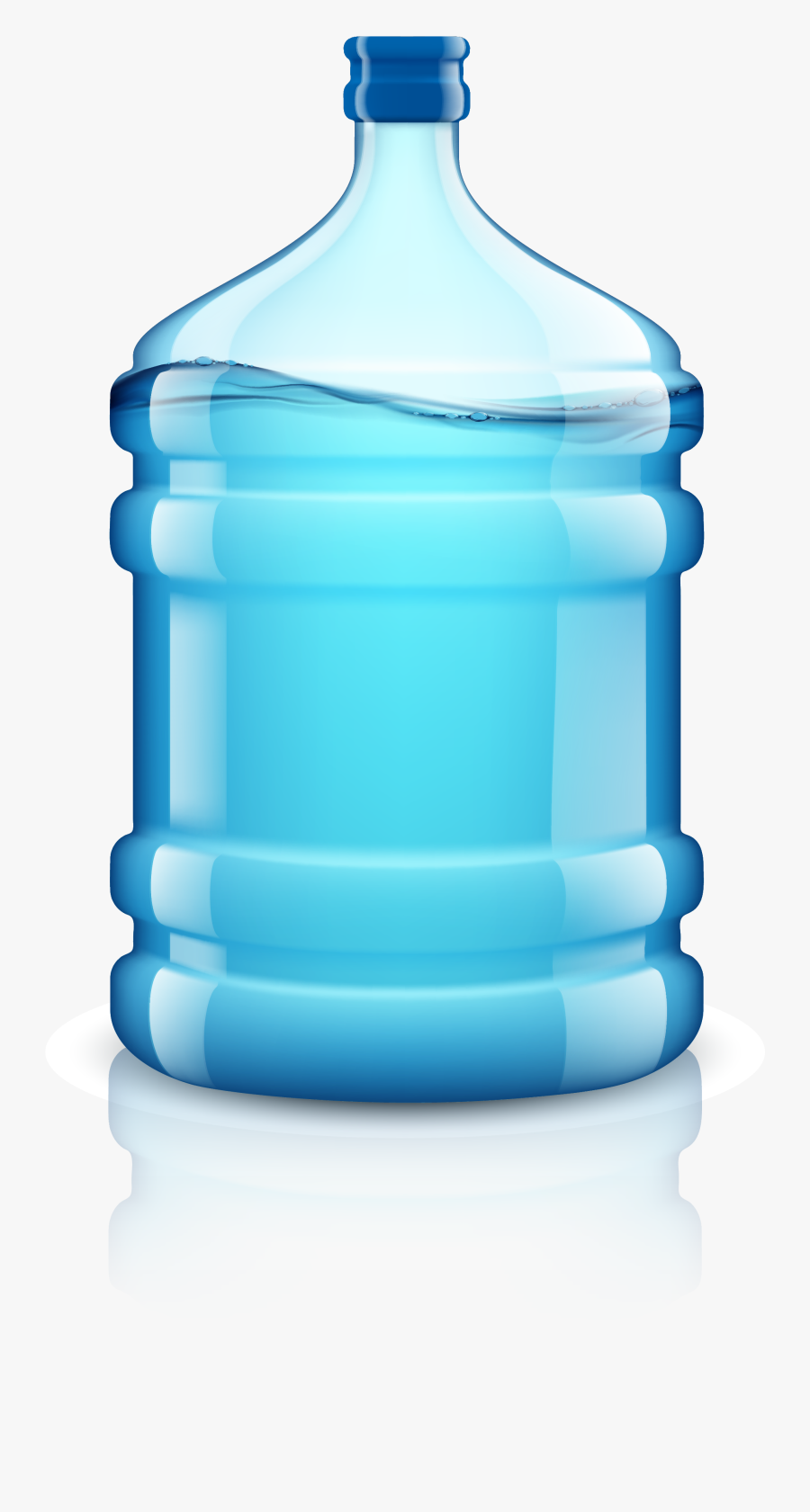 Water Drinking Bottled Pure Bottle Free Download Png - Big Water Bottles Drawing, Transparent Clipart