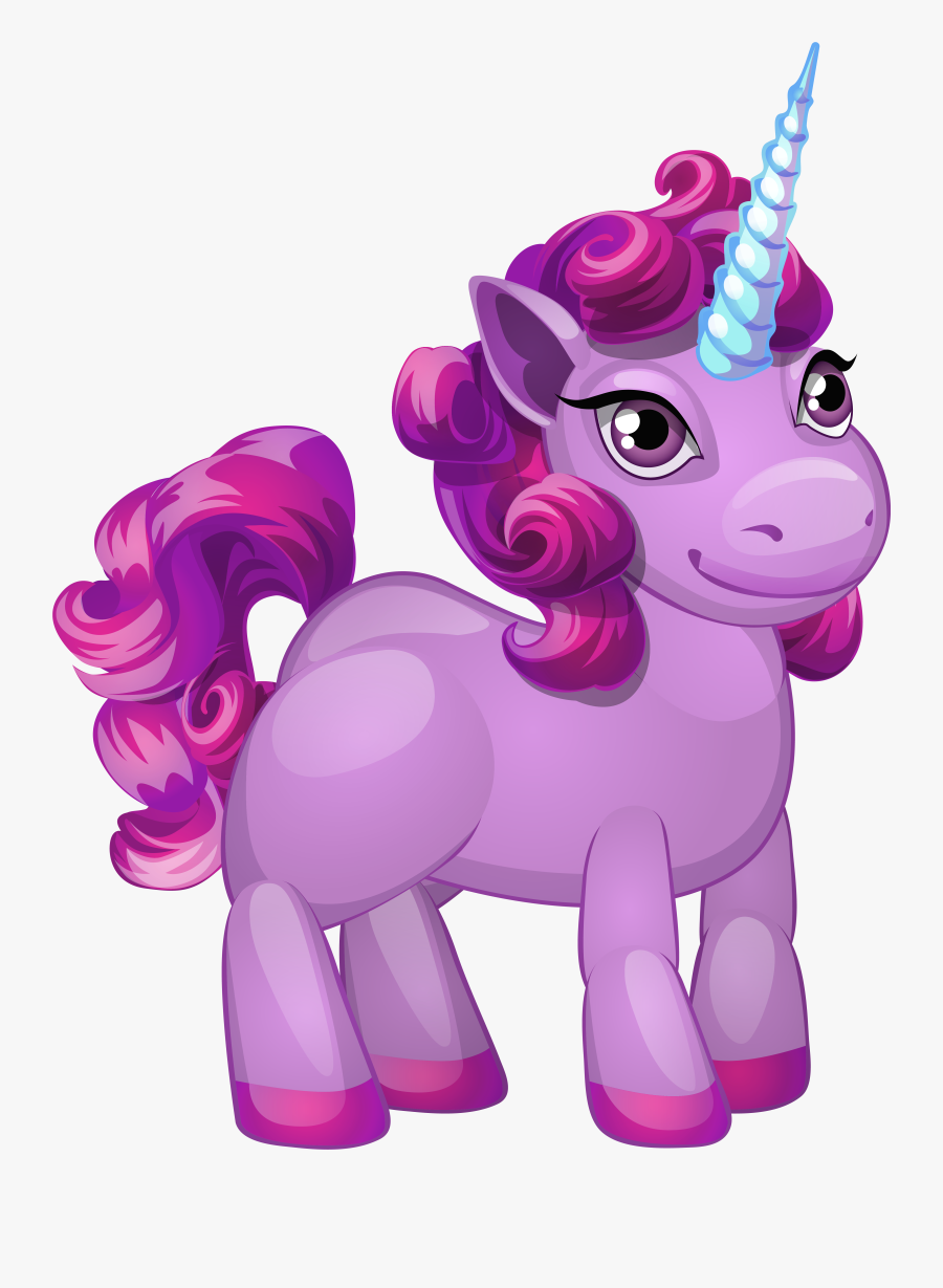 Cute Purple Pony Png Clip Art Image, Transparent Clipart