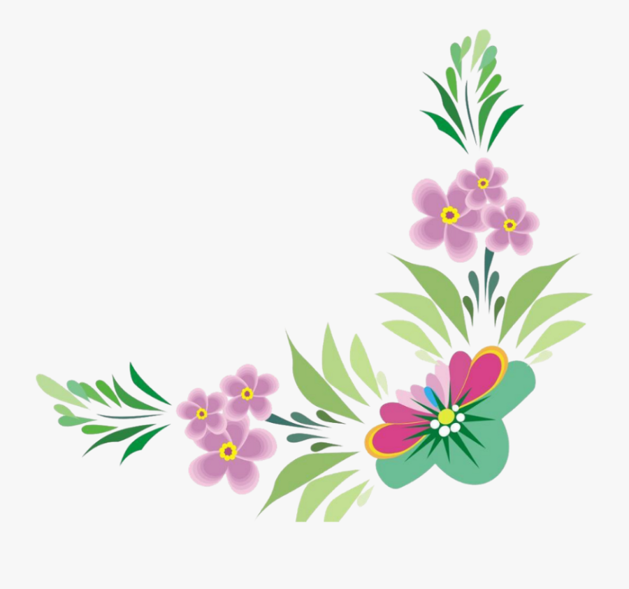 Bloom Pink Frame Flower Border Flowers White Bouquet - Flower, Transparent Clipart