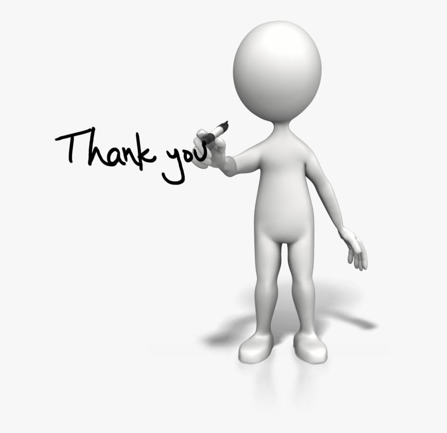 Stick Figure Drawing Thank You 800 Clr - Thank You Presentation Gif, Transparent Clipart