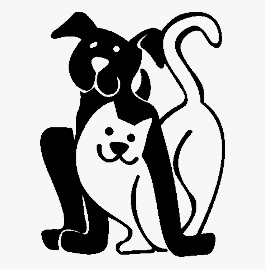 Dog Cat Thank You Clipart Black And White, Transparent Clipart