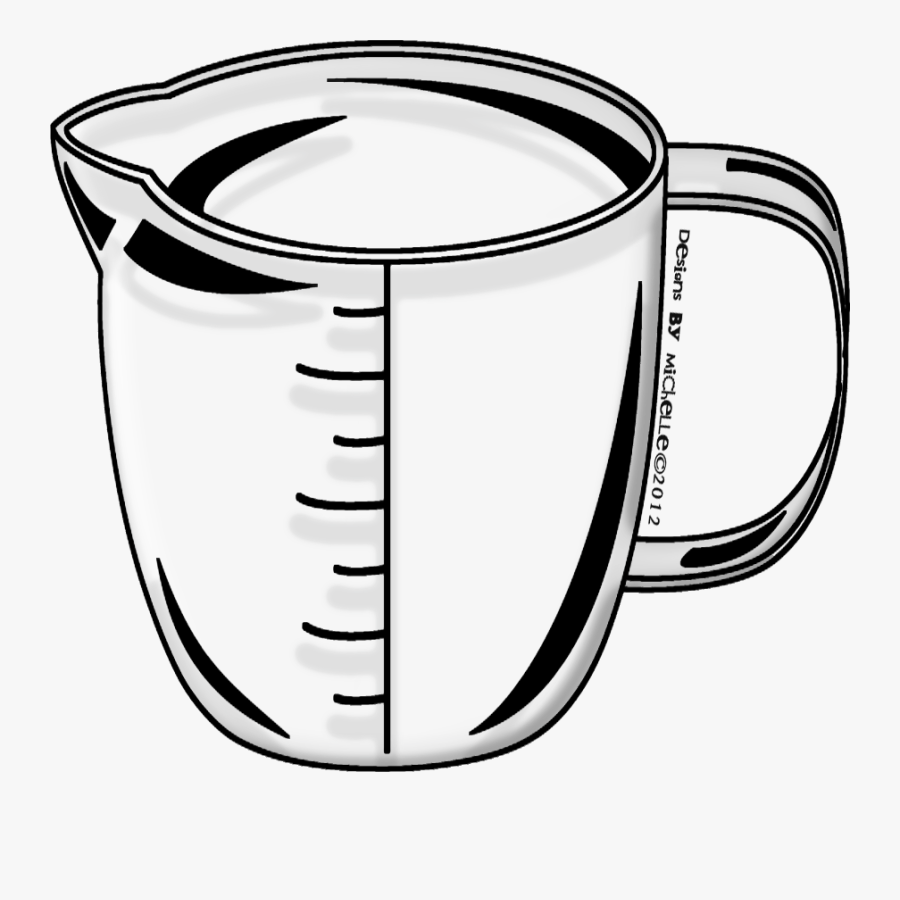 Measuring Cup Template Coloring Sketch Coloring Page