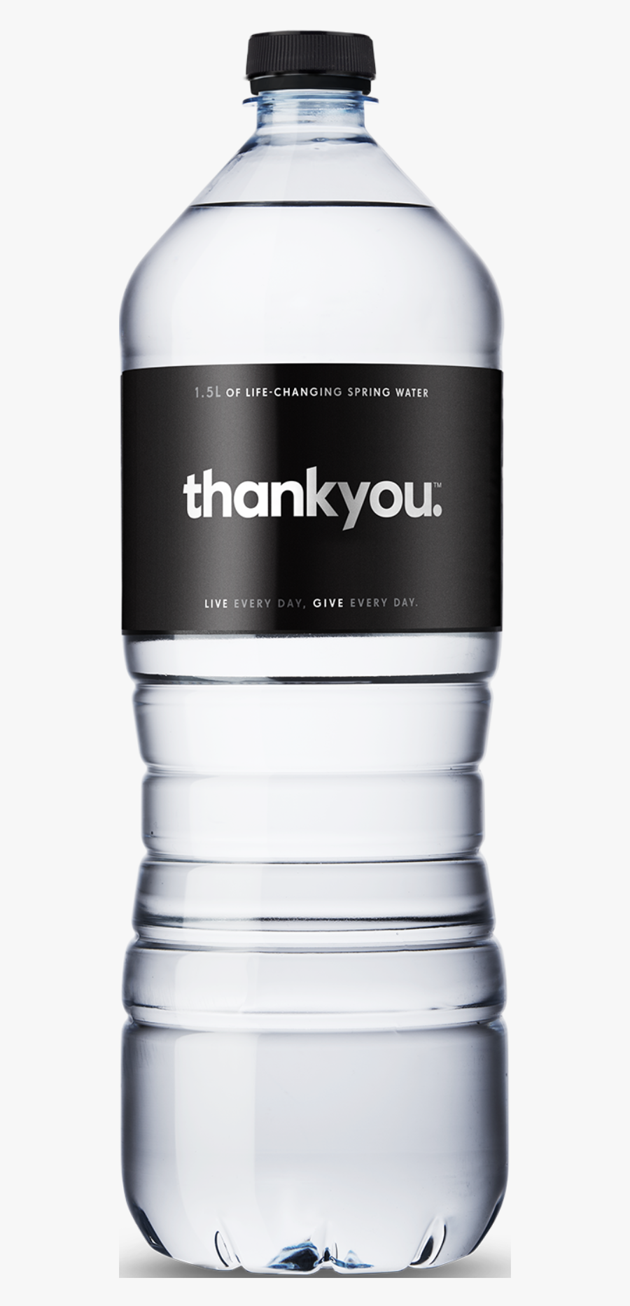 Thank You Water Bottle, Transparent Clipart