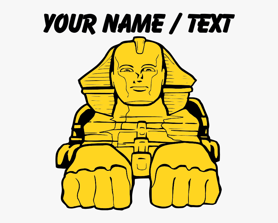 Custom Egyptian Sphinx Water Bottle - Peanut Stickers, Transparent Clipart