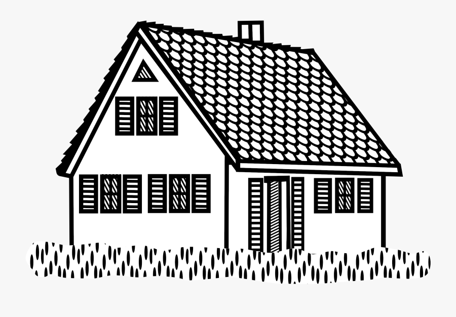 House Line Art Group - House Image Line Art, Transparent Clipart