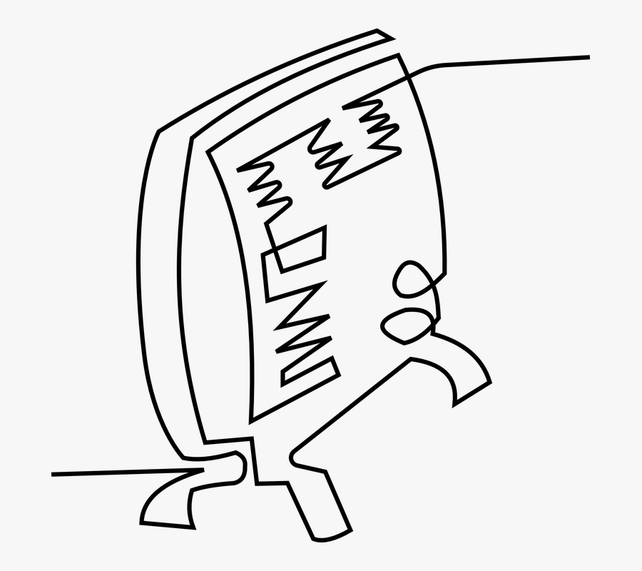 Heater, House, Clipart - Heater Clipart Black And White, Transparent Clipart