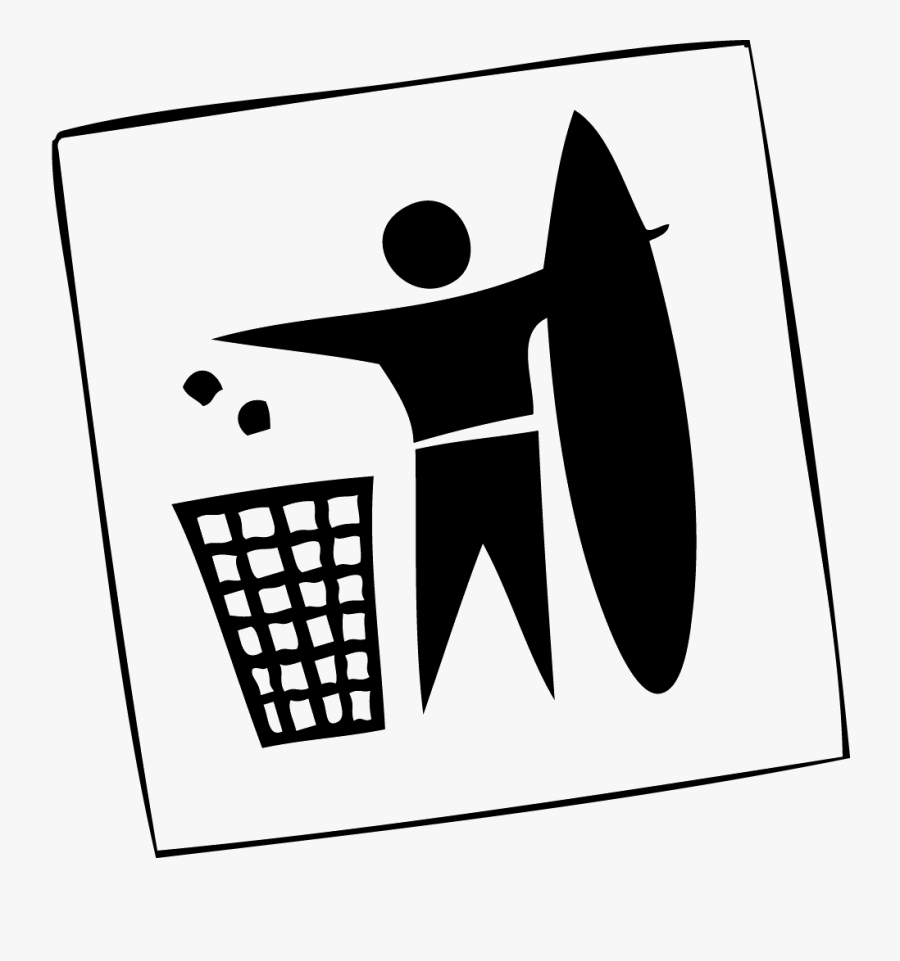 Transparent Surfer Clipart - Beach Clean Up Clip Art, Transparent Clipart