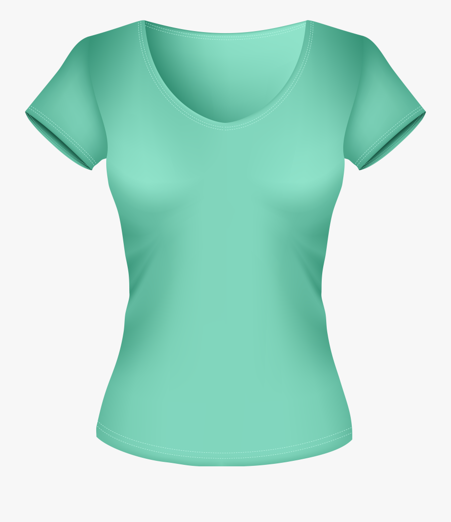 Female Green Shirt Png Clipart - Blouse Clipart Transparent Free, Transparent Clipart