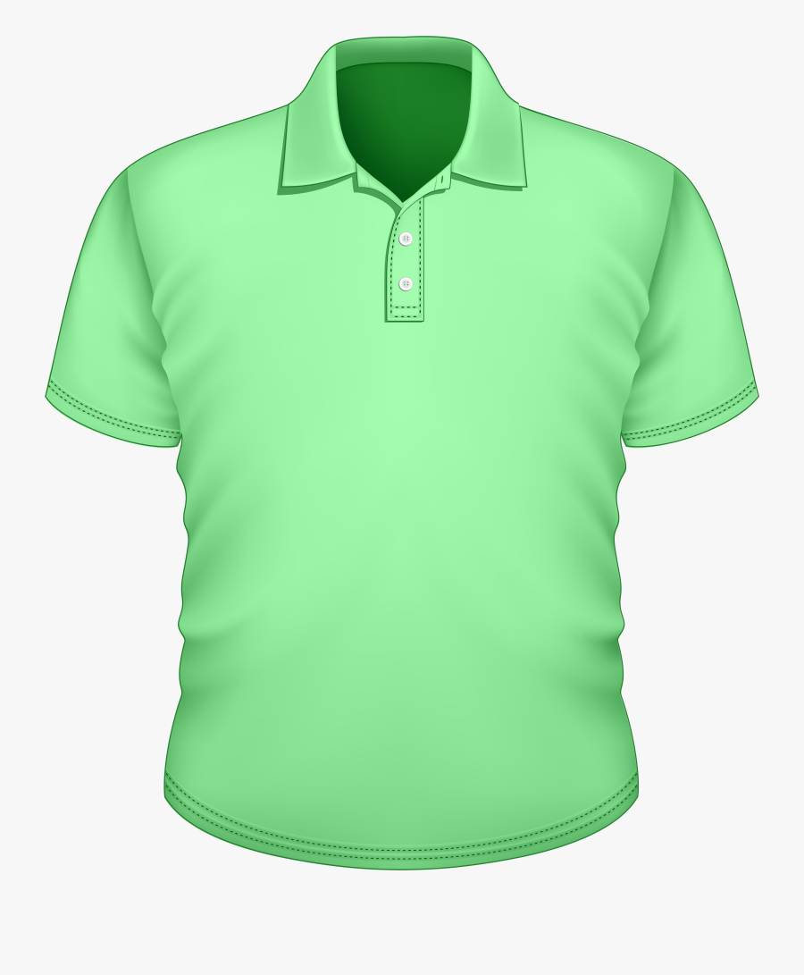 Male Green Shirt Png Clipart Men Polo Shirt Clipart Free