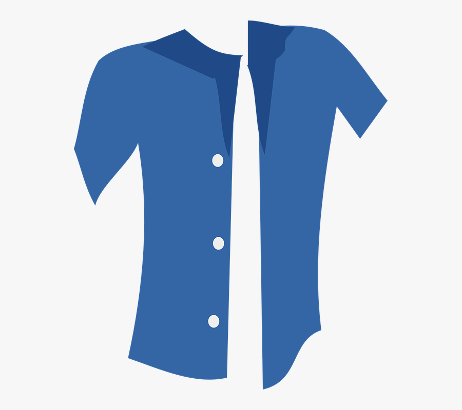 Shirt Clipart Button Up Shirt - Shirt With 3 Buttons Clipart, Transparent Clipart