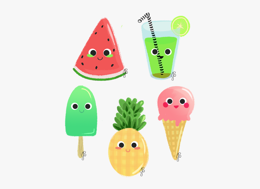 Summer Things On Behance - Summery Things To Draw, Transparent Clipart