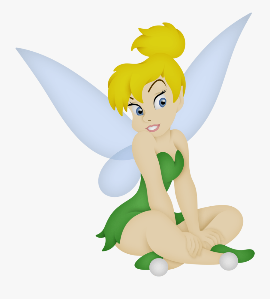 Tinkerbell Sitting Transparent Background Clipart , - Tinker Bell Clip Art Png, Transparent Clipart