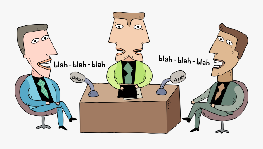 Vector Illustration Of Television Talk Show Host With - Effective Communication In Health And Social Care, Transparent Clipart