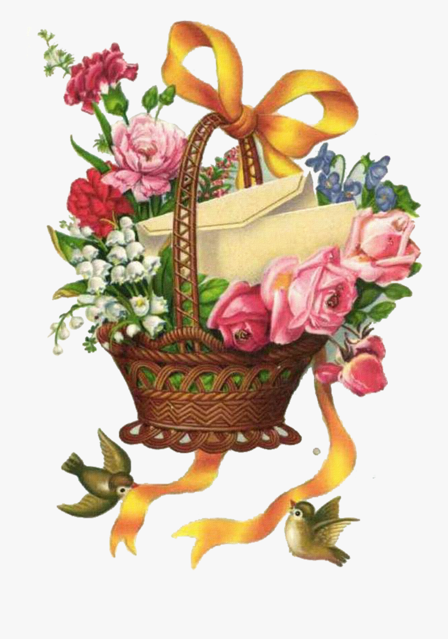 Transparent Vintage Flowers Clipart - Png Clipart Vintage Art Flower Png, Transparent Clipart