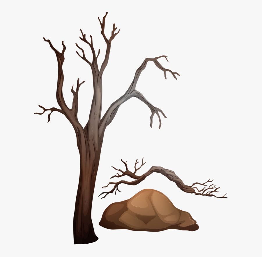 Árvore Seca Tree Leaves, Tree Branches, Smileys, Stencils, - Desert Vector, Transparent Clipart