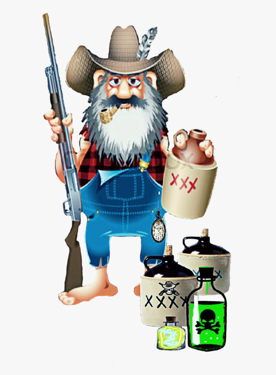 #redneck #country #hillbilly #hunting #moonshine - Cartoon, Transparent Clipart