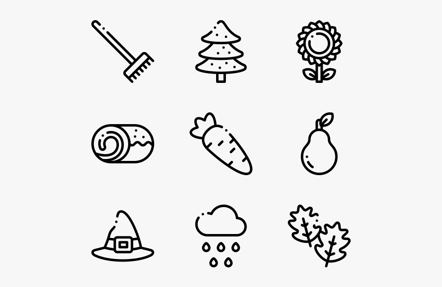 Autumn - Vector Cat Icon Png, Transparent Clipart