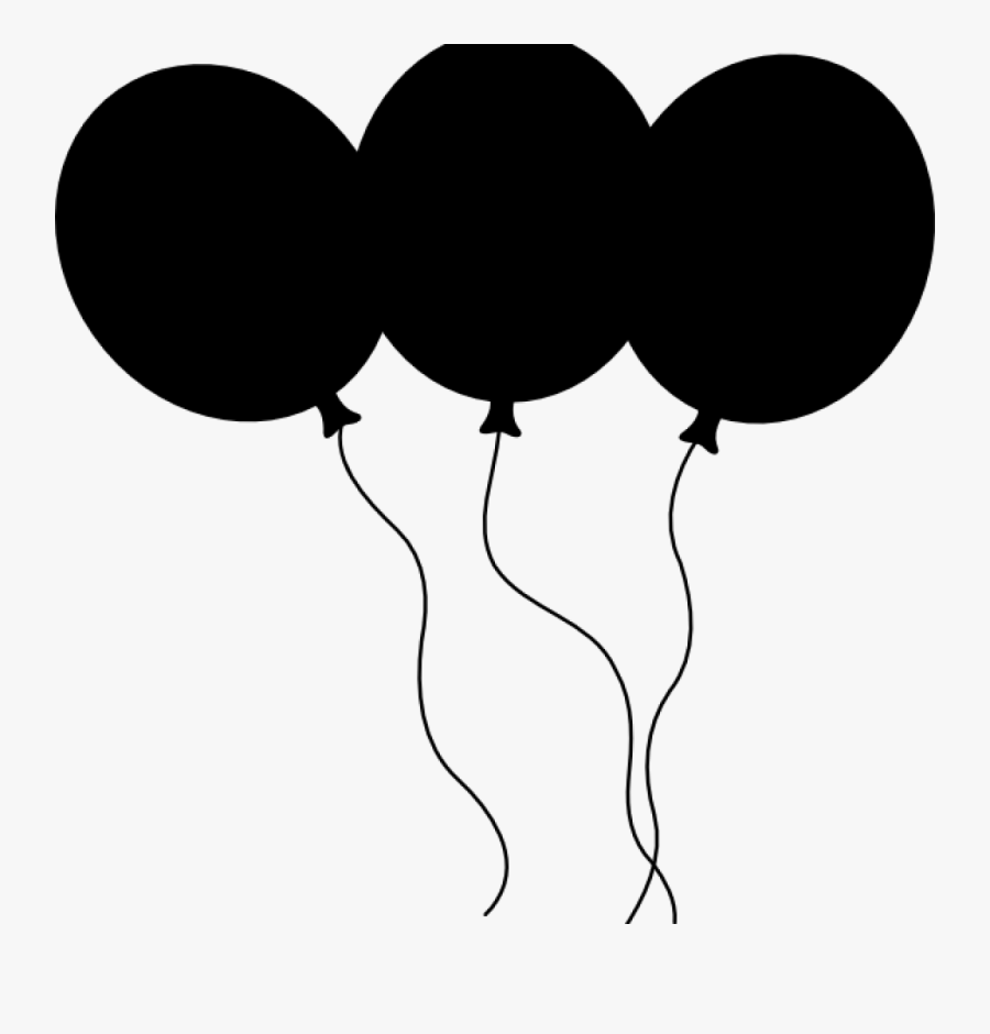 Black And White Balloons Clipart Black Balloons Clip - Black Balloons Clip Art, Transparent Clipart