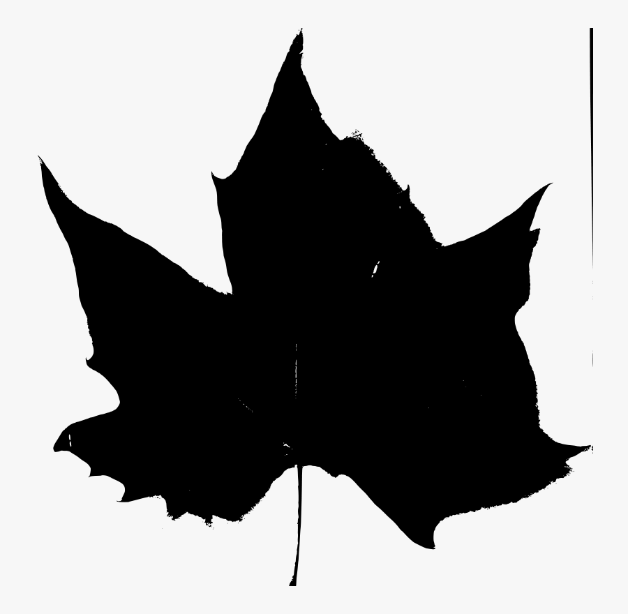 Fall Beijing Leaves Black Stencil 3 - Clip Art, Transparent Clipart