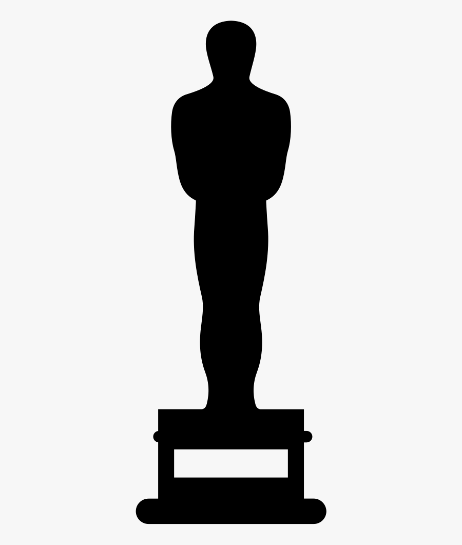 Transparent Oscar The Grouch Clipart - Silhouette Oscar Award Png, Transparent Clipart