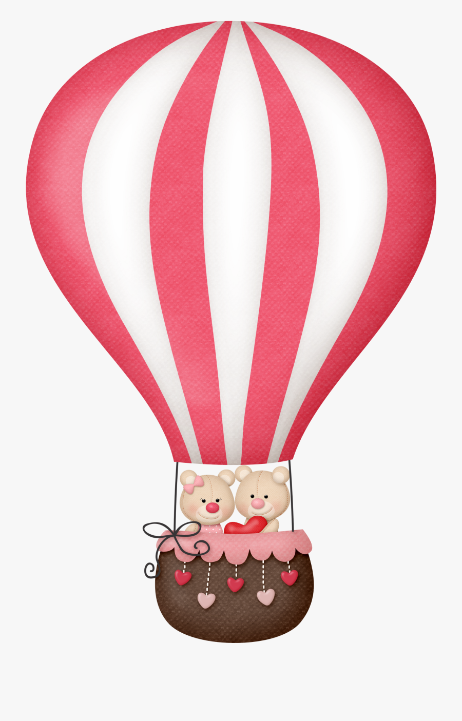 Pin By Adri Machado - Hot Air Balloon Baby Pink, Transparent Clipart