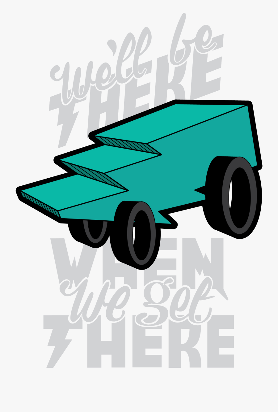 Lightning Bolt Car - Car, Transparent Clipart