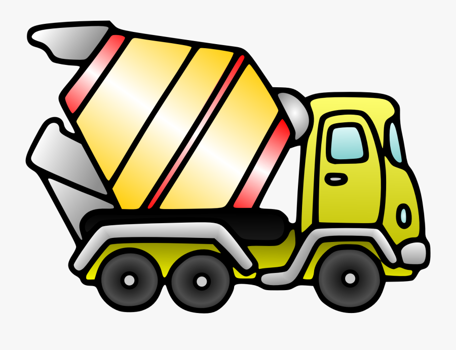 Construction Clipart - Cement Mixer Clipart, Transparent Clipart
