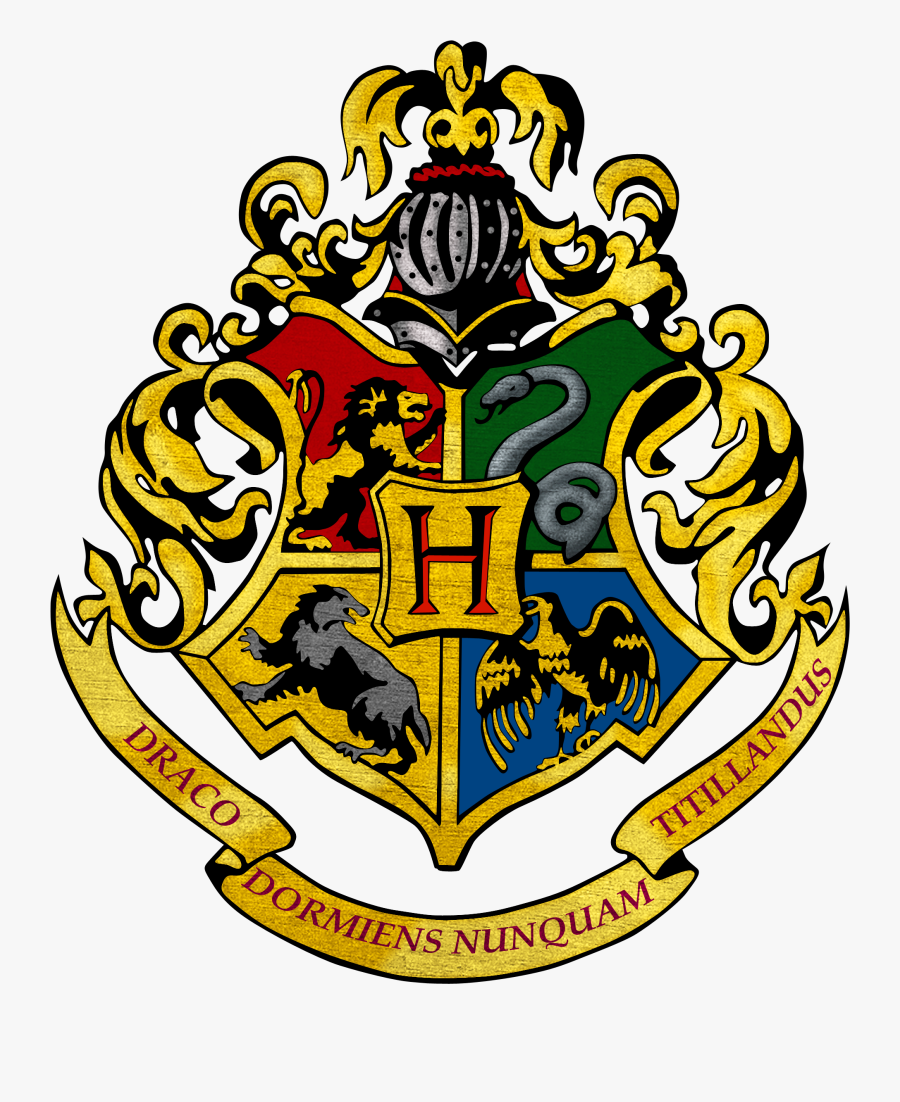 Harry Potter - Transparent Background Hogwarts Crest, Transparent Clipart