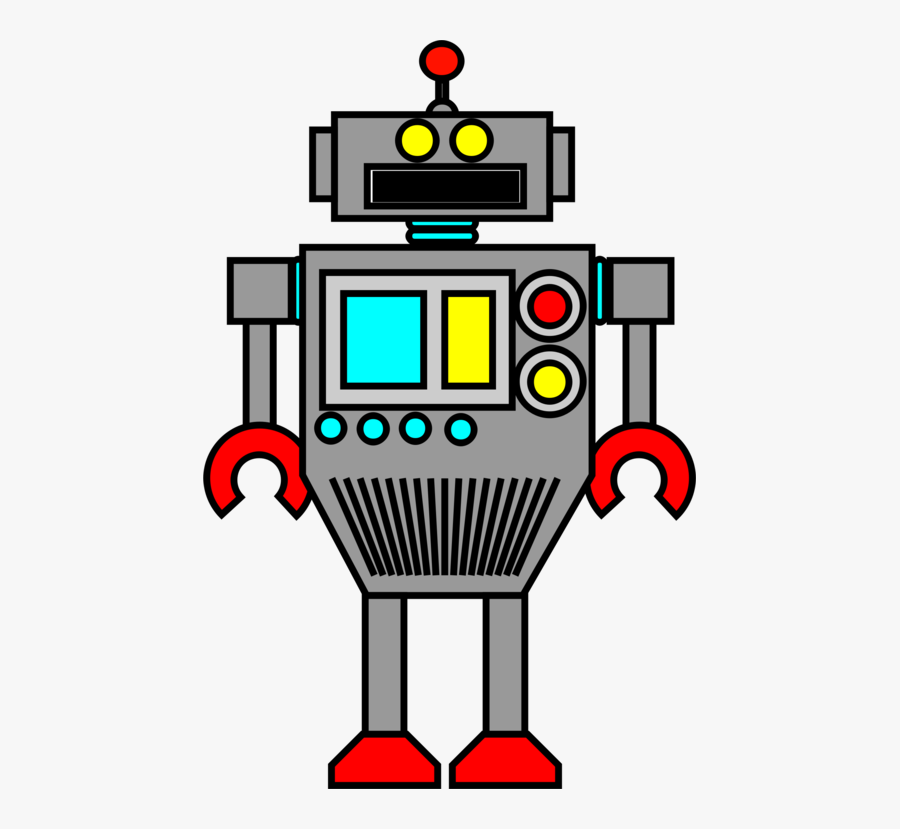 Artwork,line,robot - Robot, Transparent Clipart