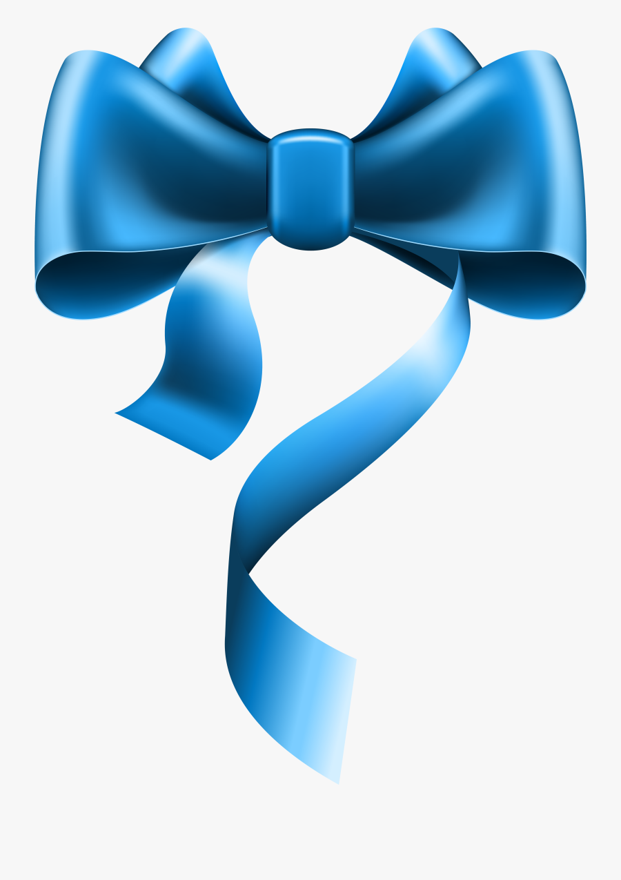 Bow Tie Clipart Transparent Background - Transparent Background Blue Ribbon Png, Transparent Clipart