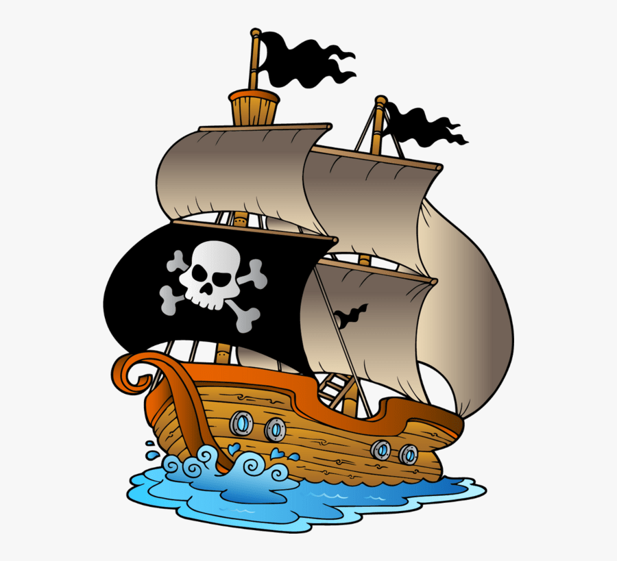 Pirate Ship Free Clip Art, Transparent Clipart