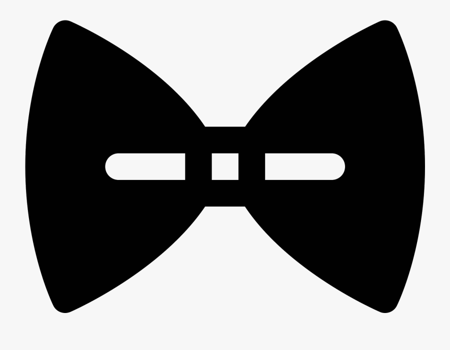 Tie Vector - Black Bow Tie Silhouette, Transparent Clipart