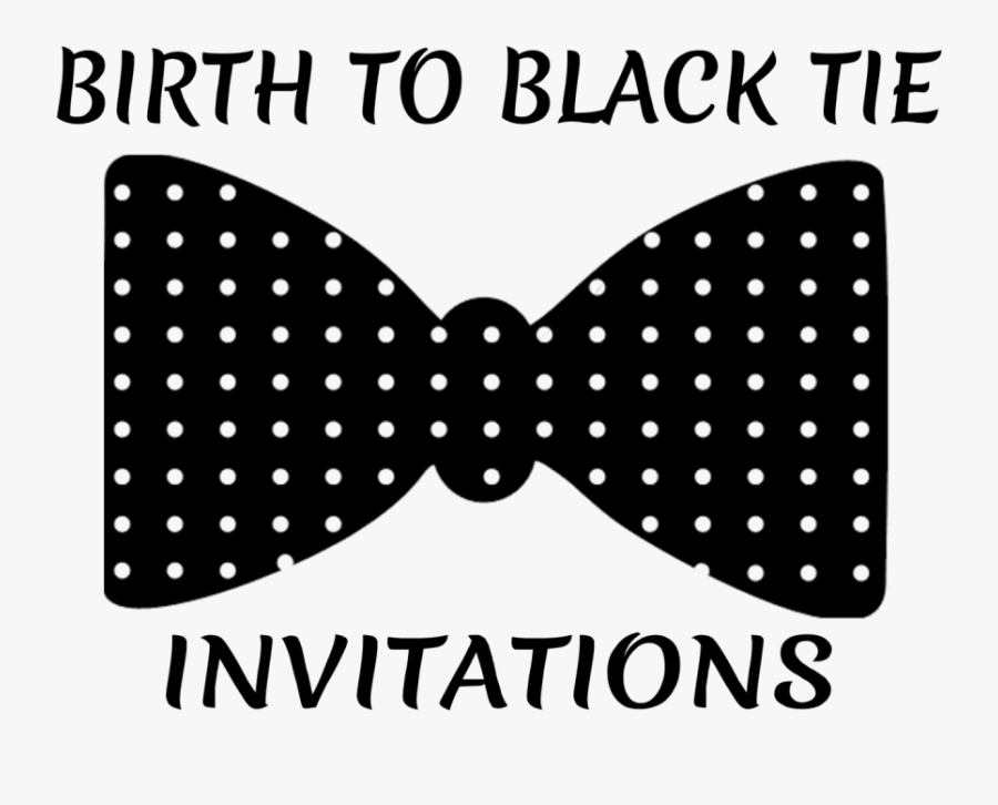 Polka Dot Bow Tie Clipart - Bow Tie Black White Png, Transparent Clipart