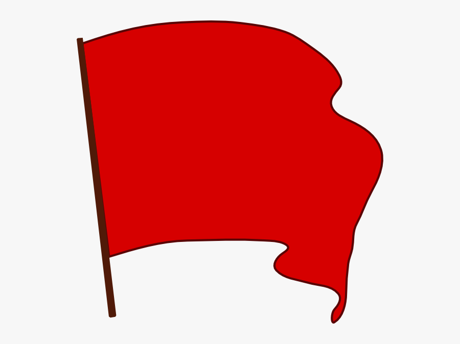 Revised Banner Svg Clip Arts - Flag In Red, Transparent Clipart