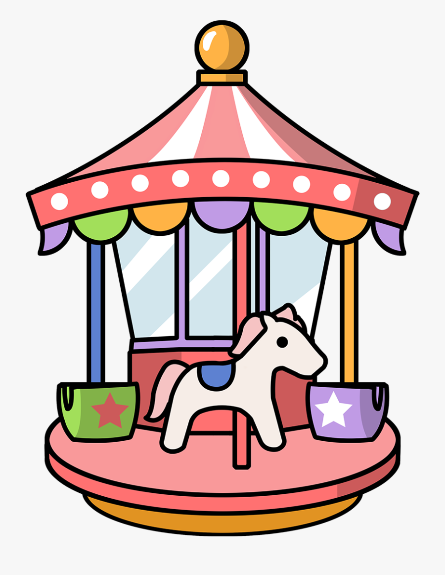 Free To Use Public Domain Theme Park Clip Art - Fun Fair Rides Cartoon, Transparent Clipart