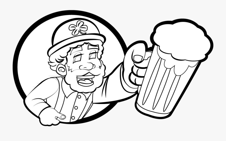 Free Clip Art - St Patrick's Day Black And White, Transparent Clipart