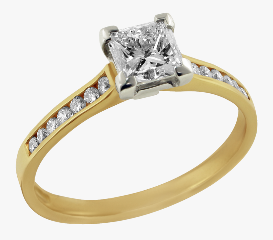 Jewelry Png Images Free - Gold Diamond Ring Png, Transparent Clipart