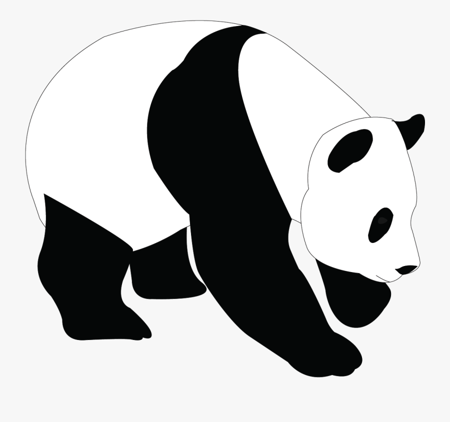 Panda Silhouette Png - Panda Silhouette Clip Art, Transparent Clipart