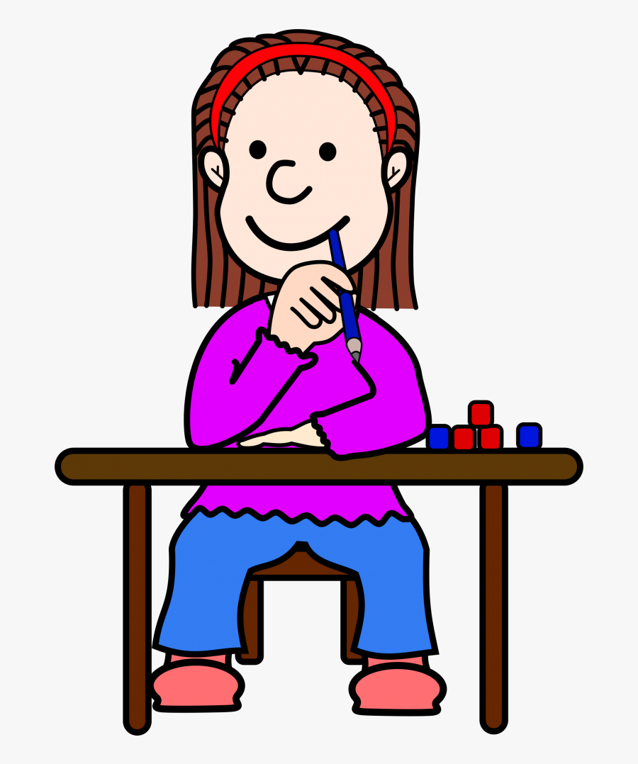 Student Thinking Thinking Student Cliparts Clip Art - Student Thinking Png Clipart, Transparent Clipart
