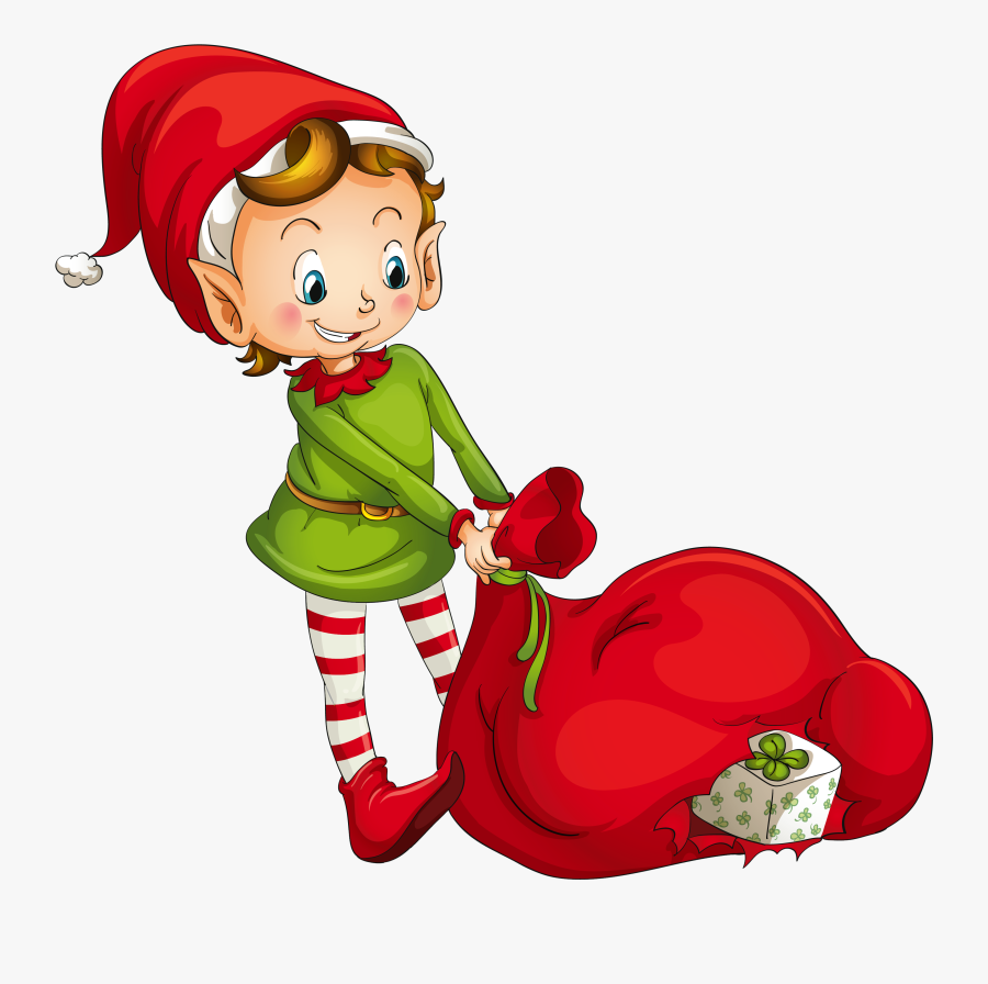 Free Christmas Elf Pictures - Christmas Elves, Transparent Clipart