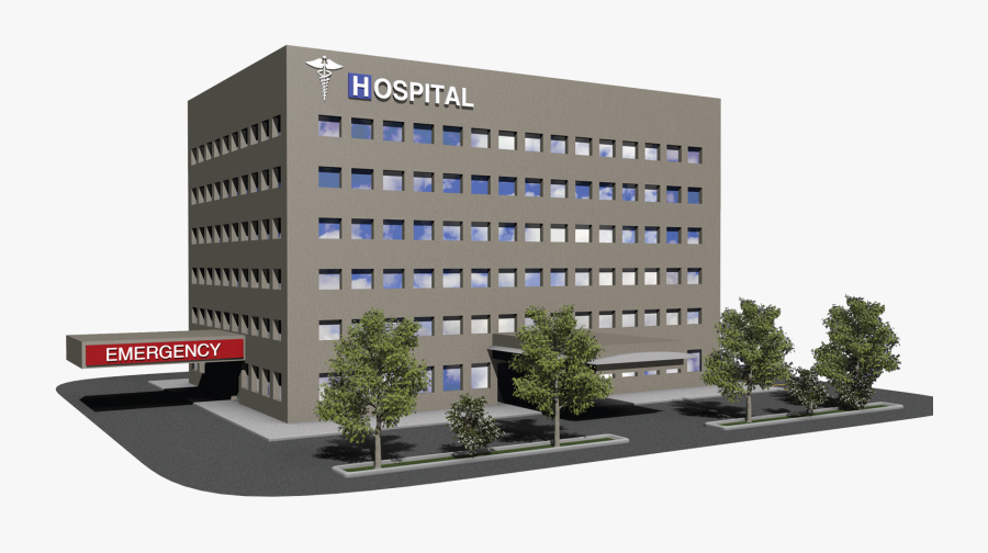 Creates Optimal Working Environment - Hospital Building Transparent Background, Transparent Clipart