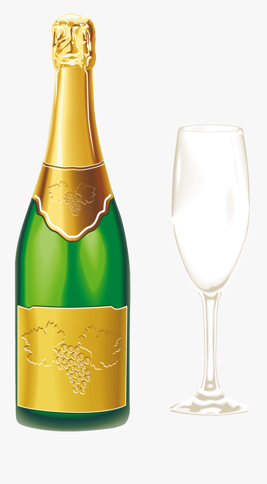 Champagne Glass Transparent Background, Transparent Clipart