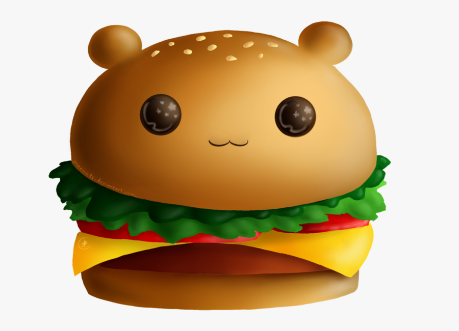 Clipart Cute Burger, Transparent Clipart