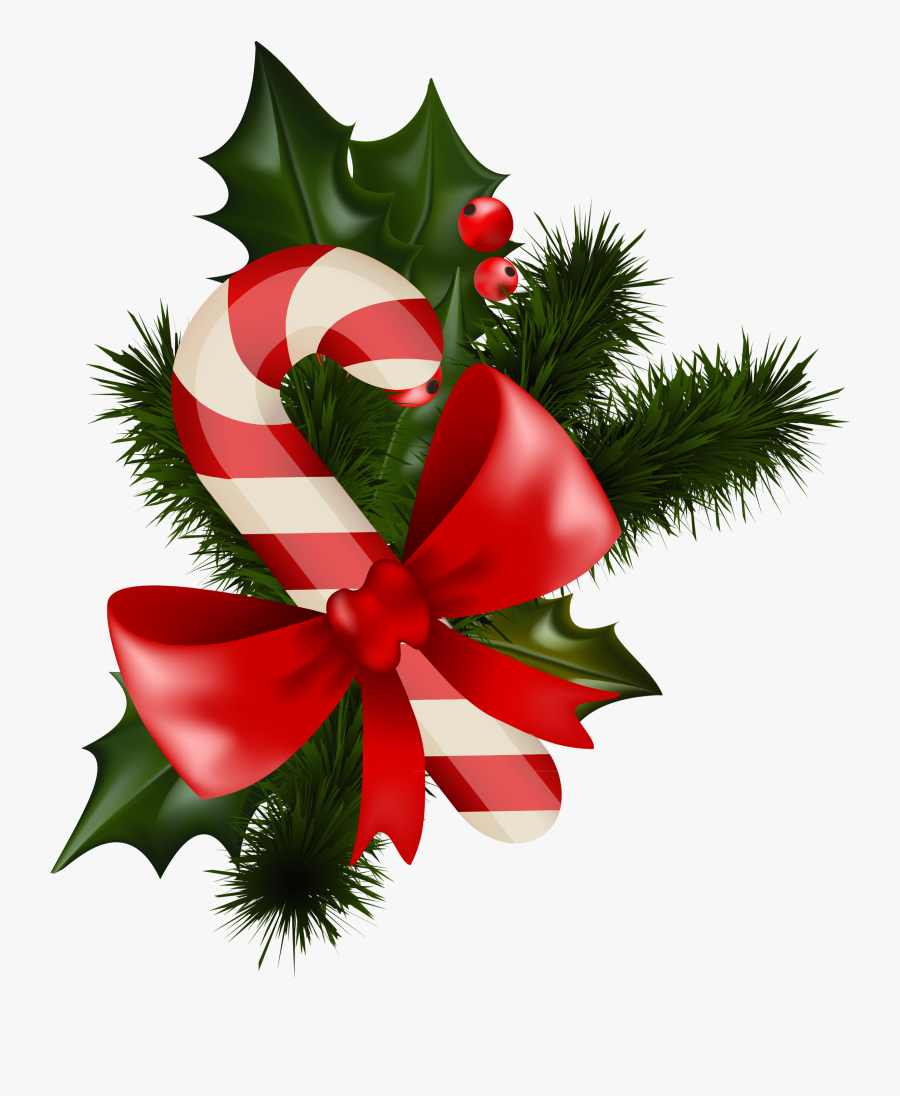 Christmas Clip Art Transparent - Christmas Transparent Candy Cane, Transparent Clipart