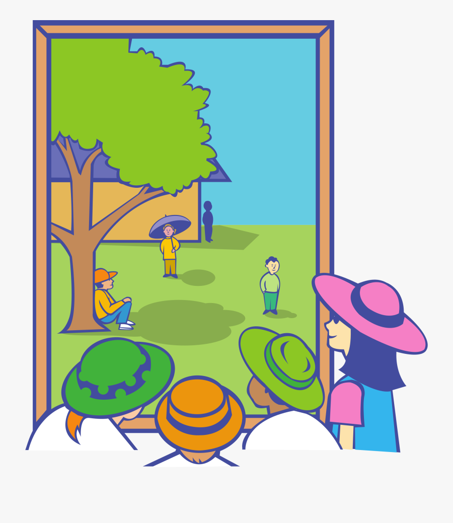 Playground Clip Art Download - Looking At Picture Clipart, Transparent Clipart