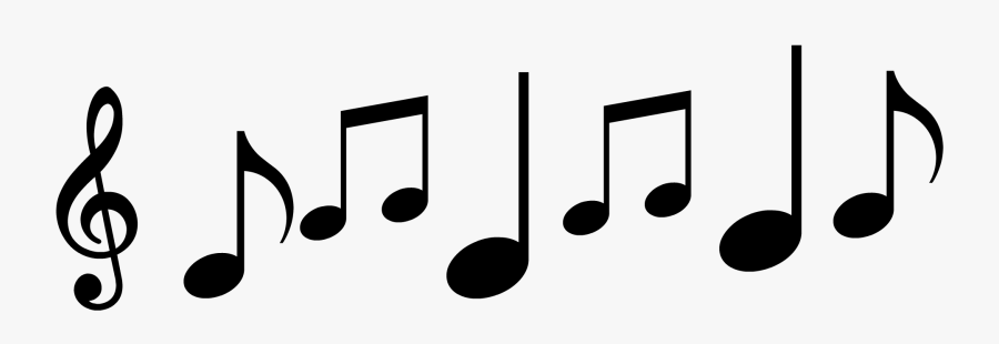 Music Notes Clipart Quavers - All Music Notes Png, Transparent Clipart