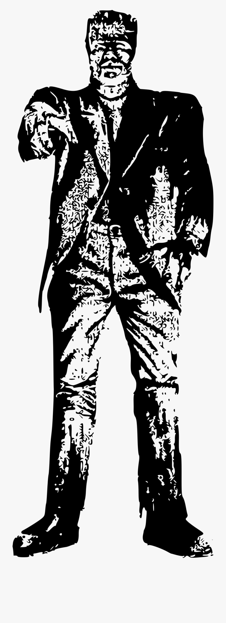 Frankenstein De Pie Clipart - Frankenstein's Monster Transparent Background, Transparent Clipart