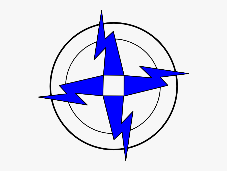 Blue Lightning Symbols, Transparent Clipart