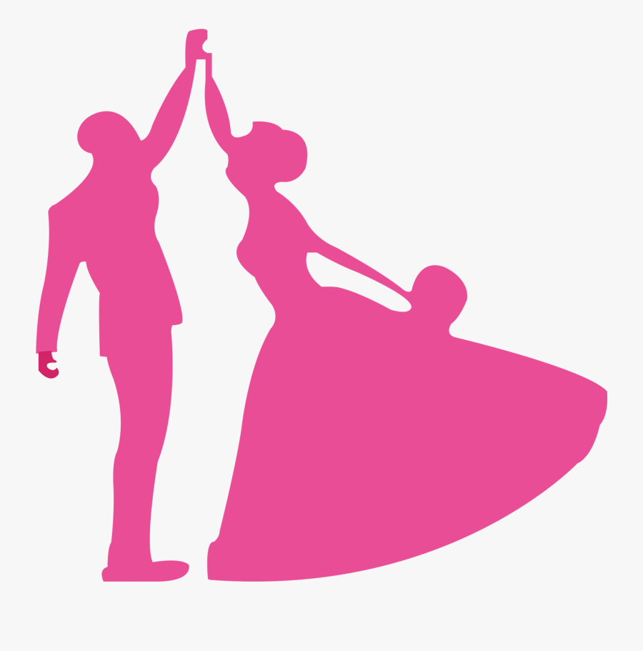 Bridegroom Wedding Clip Art - Силуэт Жених И Невеста, Transparent Clipart